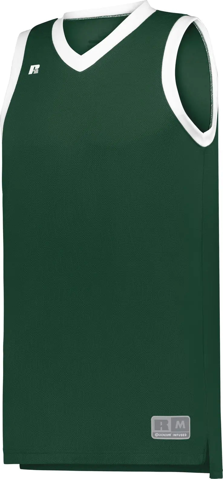 Russell 5r3chb Youth Coolcore Elite Jersey - Dark Green White - s