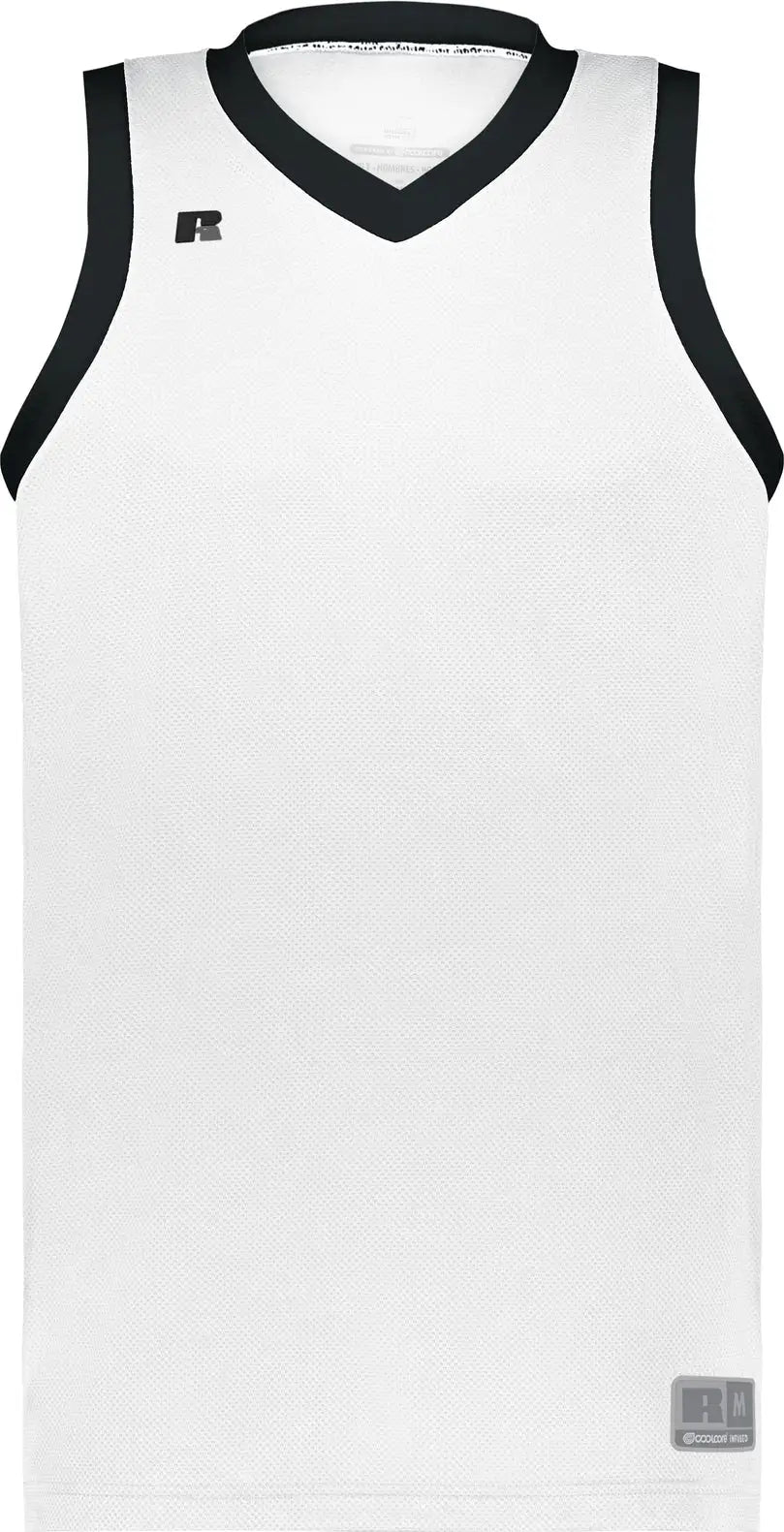 Russell 5r3chb Youth Coolcore Elite Jersey - White Black