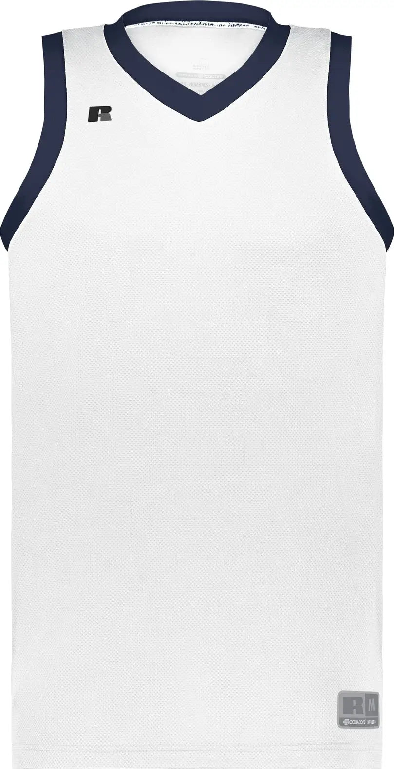 Russell 5r3chb Youth Coolcore Elite Jersey - White Navy