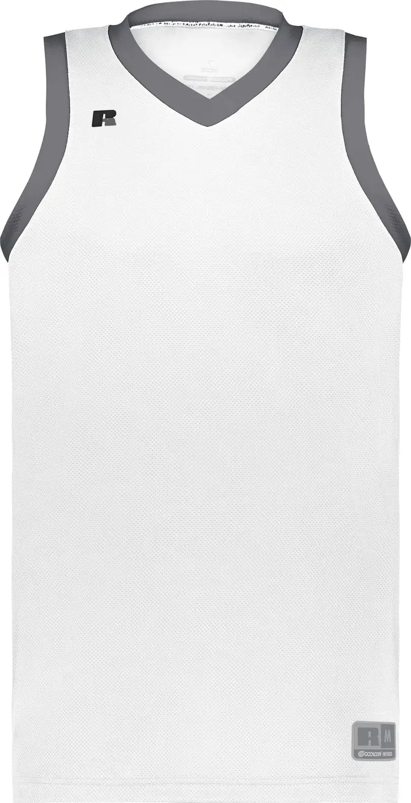 Russell 5r3chb Youth Coolcore Elite Jersey - White Stealth