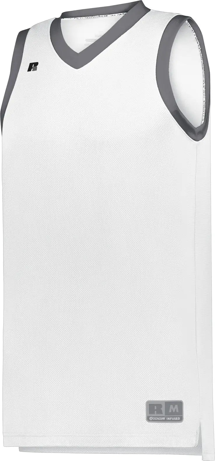 Russell 5r3chb Youth Coolcore Elite Jersey - White Stealth - s