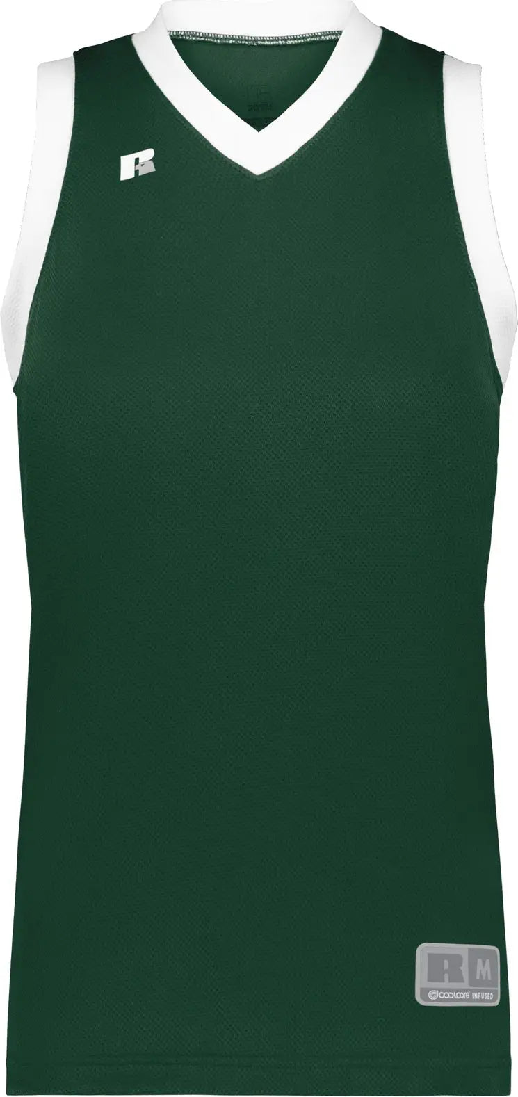 Russell 5r3chx Ladies Coolcore Elite Jersey - Dark Green White - Xs