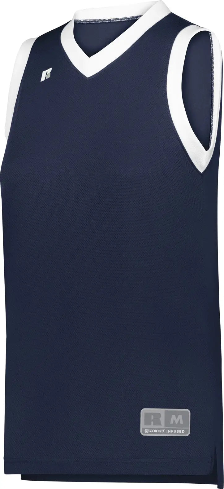 Russell 5r3chx Ladies Coolcore Elite Jersey - Navy White - Xs