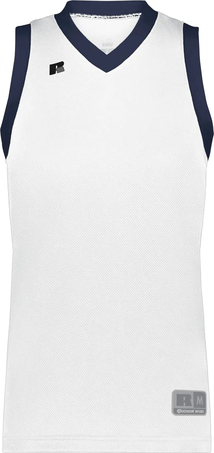 Russell 5r3chx Ladies Coolcore Elite Jersey - White Navy