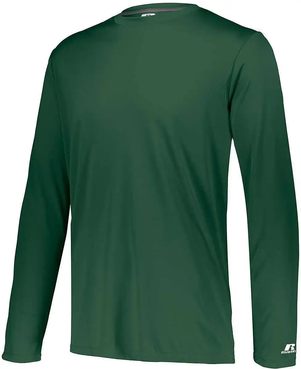 Russell 631x2m Dri-power Core Performance Long Sleeve Tee - Dark Green