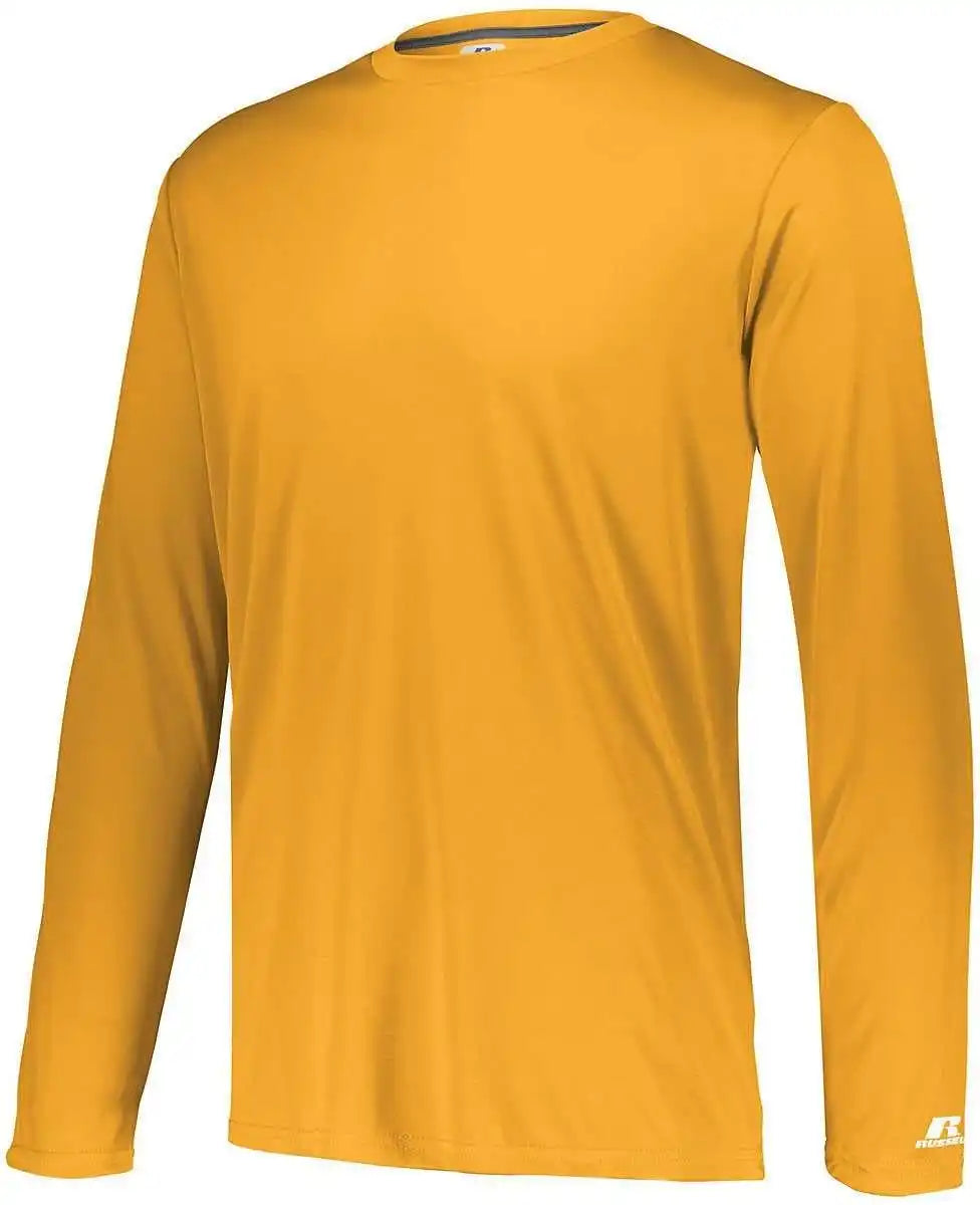 Russell 631x2m Dri-power Core Performance Long Sleeve Tee - Gold