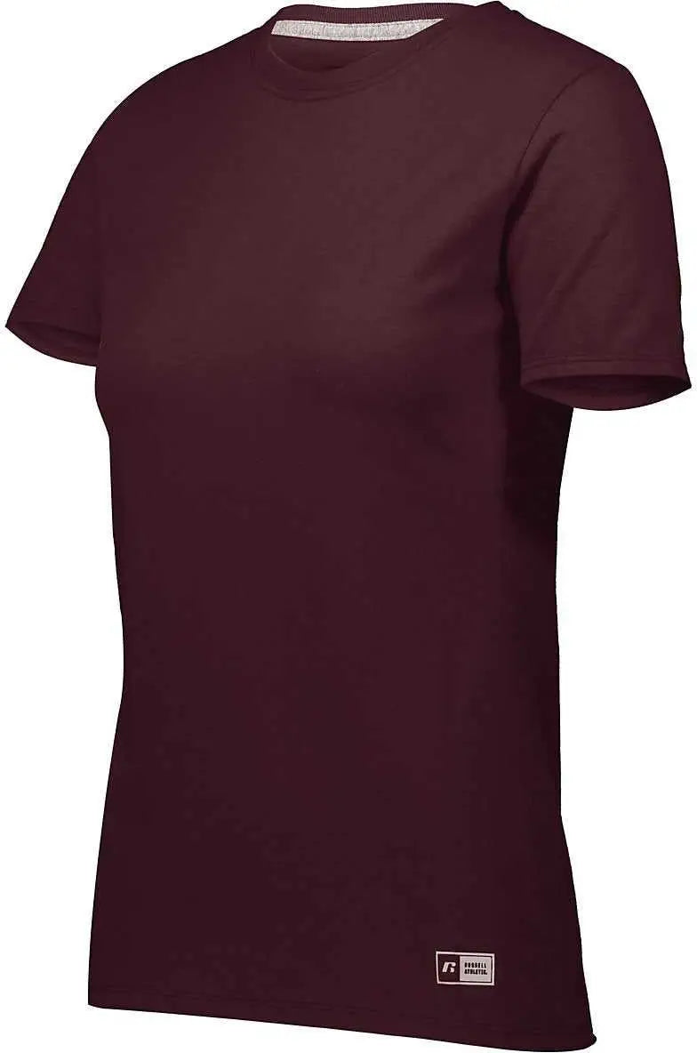 Russell 64sttx Ladies Essential Tee - Maroon