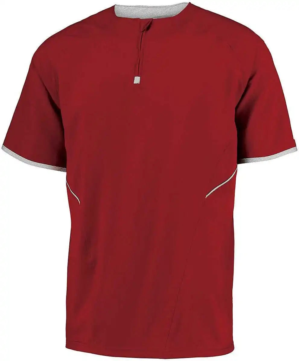 Russell 872rvb Youth Short Sleeve Pullover True Red White