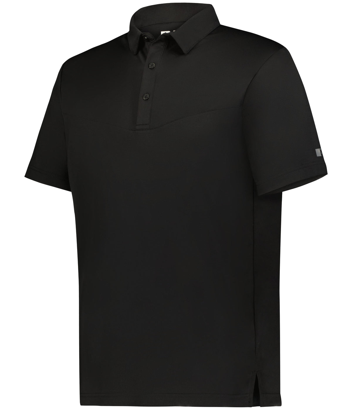 Russell R10Gkm Sideline Grid Polo - Black