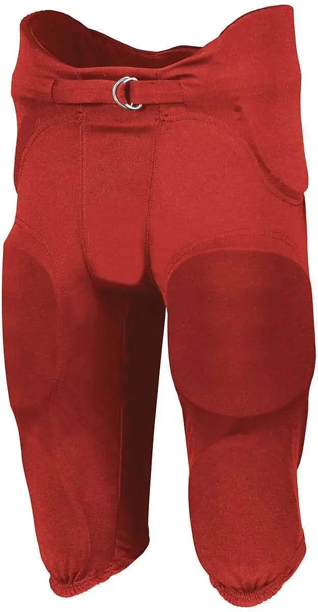 Russell F25pfw Youth Integrated 7-piece Pad Pant - True Red