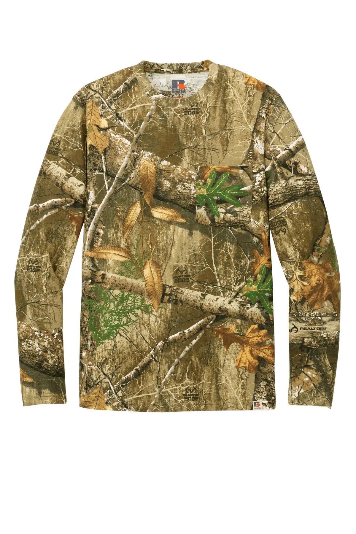 Russell Outdoors Ru100lsp Realtree Long Sleeve Pocket Tee