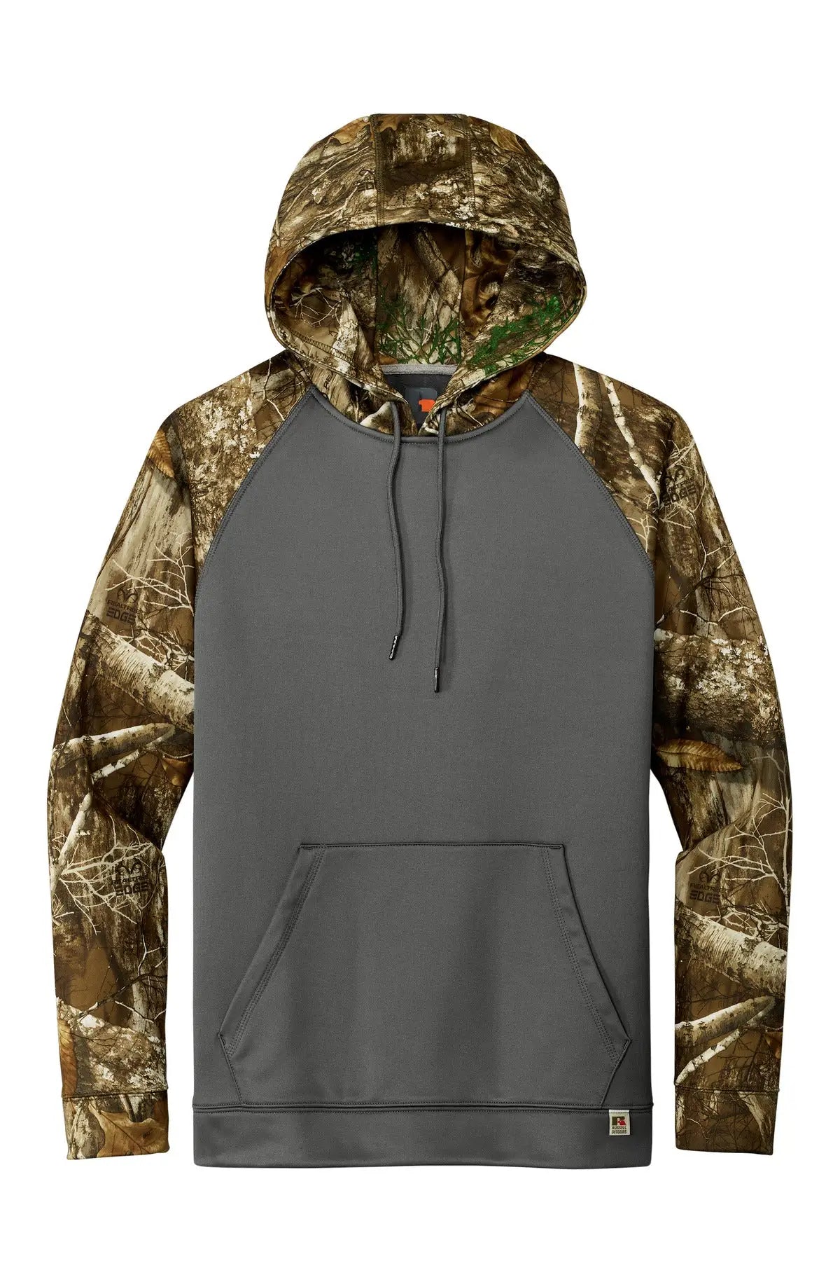Russell Outdoors Ru451 Realtree Performance Colorblock Pullover Hoodie - Magnet Edge