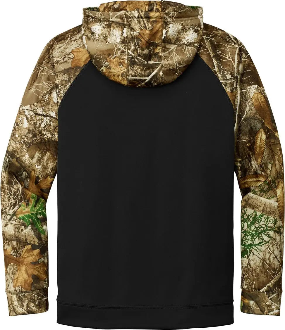 Russell Outdoors Ru452 Realtree Performance Colorblock Full-zip Hoodie - Black Edge - Black/ / Adult Xs
