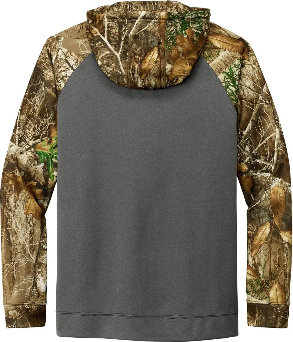 Russell Outdoors Ru452 Realtree Performance Colorblock Full-zip Hoodie - Magnet Edge - Magnet/ / Adult Xs