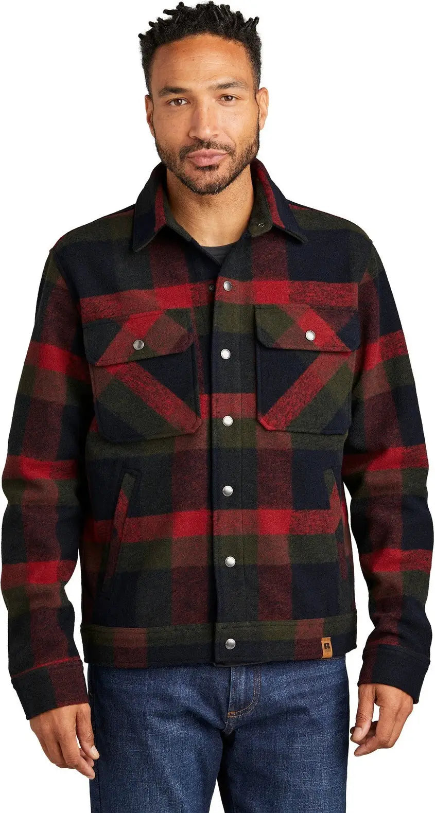 Russell Outdoors Ru550 Basin Jacket - Red Plaid - Adult Xs