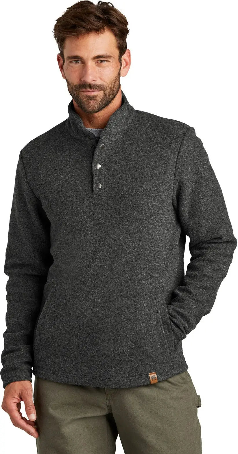 Russell Outdoors Ru551 Basin Snap Pullover - Graphite Heather - Adult Xs