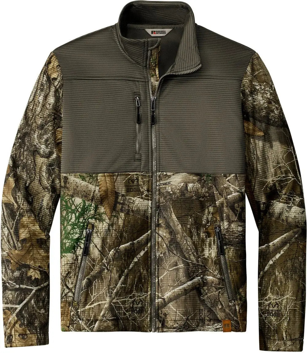 Russell Outdoors Ru601 Realtree Atlas Colorblock Soft Shell - Cargo Brown Edge