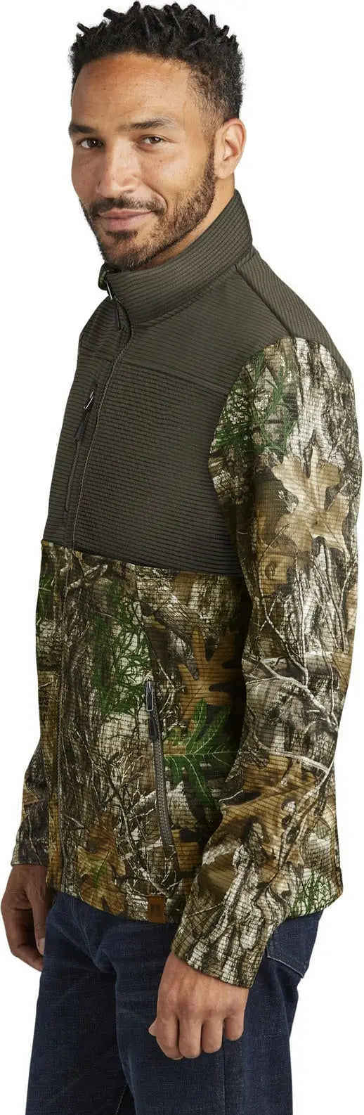Russell Outdoors Ru601 Realtree Atlas Colorblock Soft Shell - Cargo Brown Edge