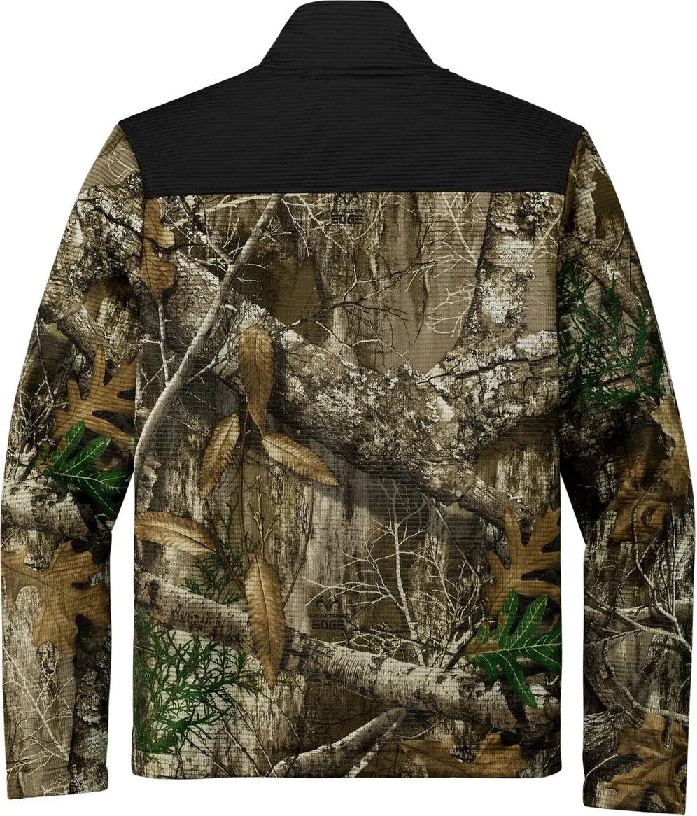 Russell Outdoors Ru601 Realtree Atlas Colorblock Soft Shell - Deep Black Edge