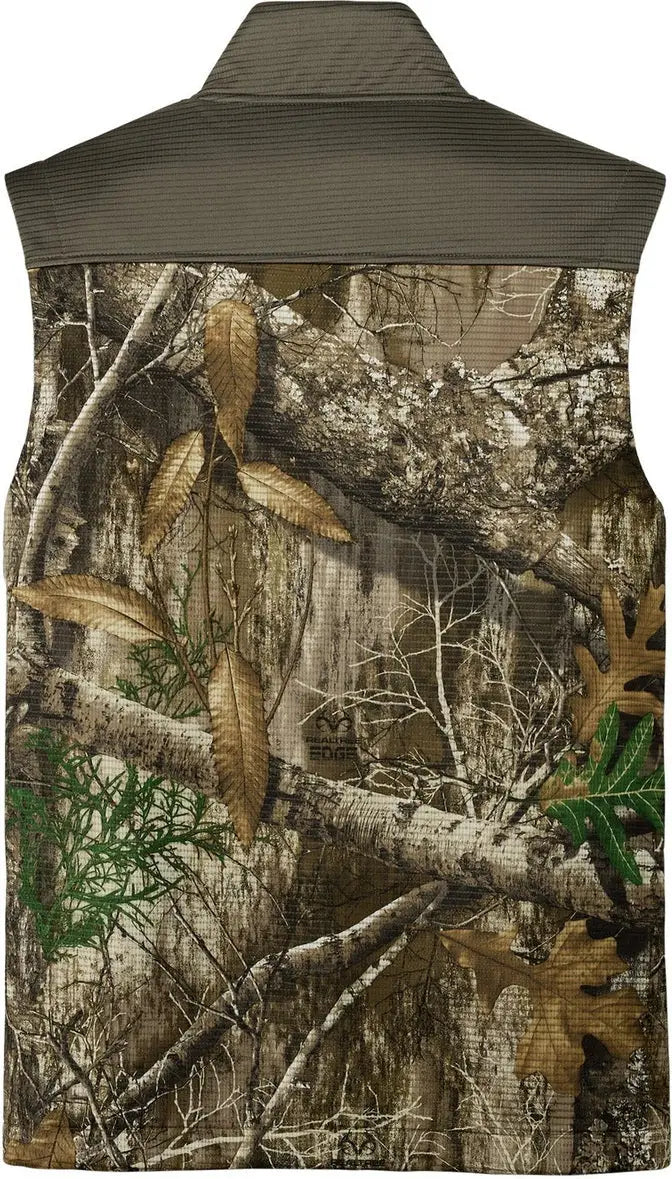 Russell Outdoors Ru604 Realtree Atlas Colorblock Soft Shell Vest - Cargo Brown Edge - Brown/ / Adult Xs