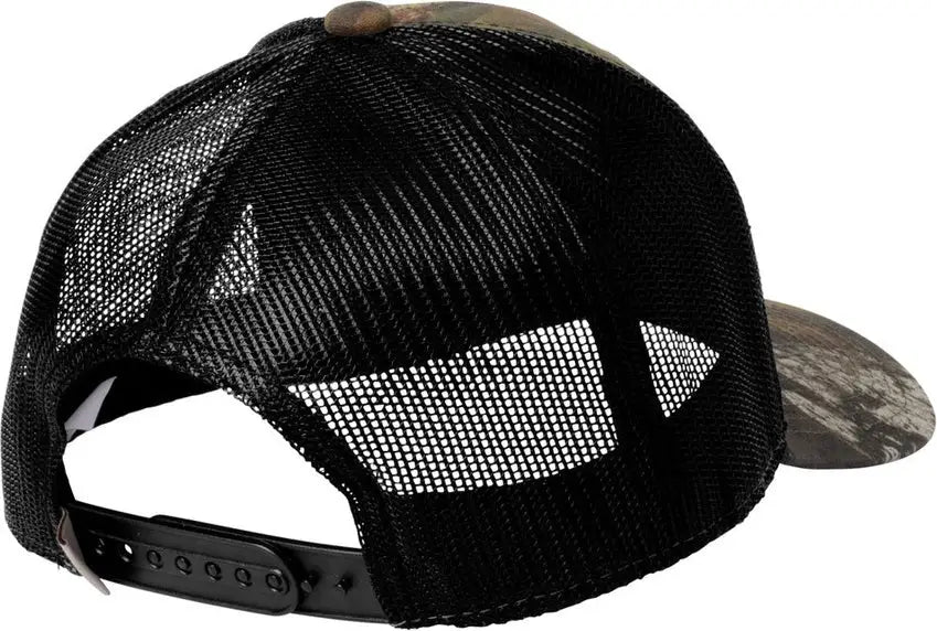 Russell Outdoors Ru900 Camo Snapback Trucker Cap - Mossy Oak New Break Up Deep Black - Up/ / Adult Osfa