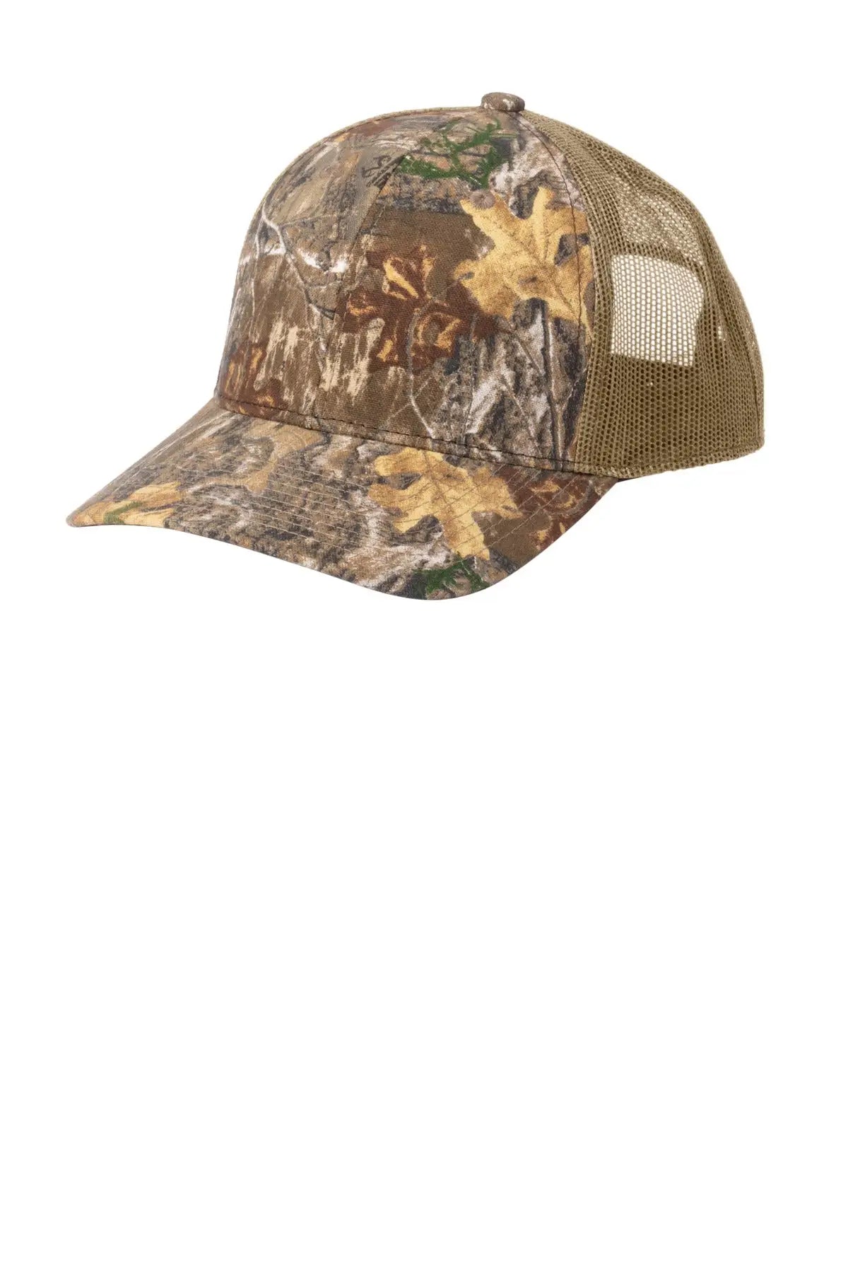Russell Outdoors Ru900 Camo Snapback Trucker Cap - Realtree Edge Coyote Brown - Edge/ / Adult Osfa
