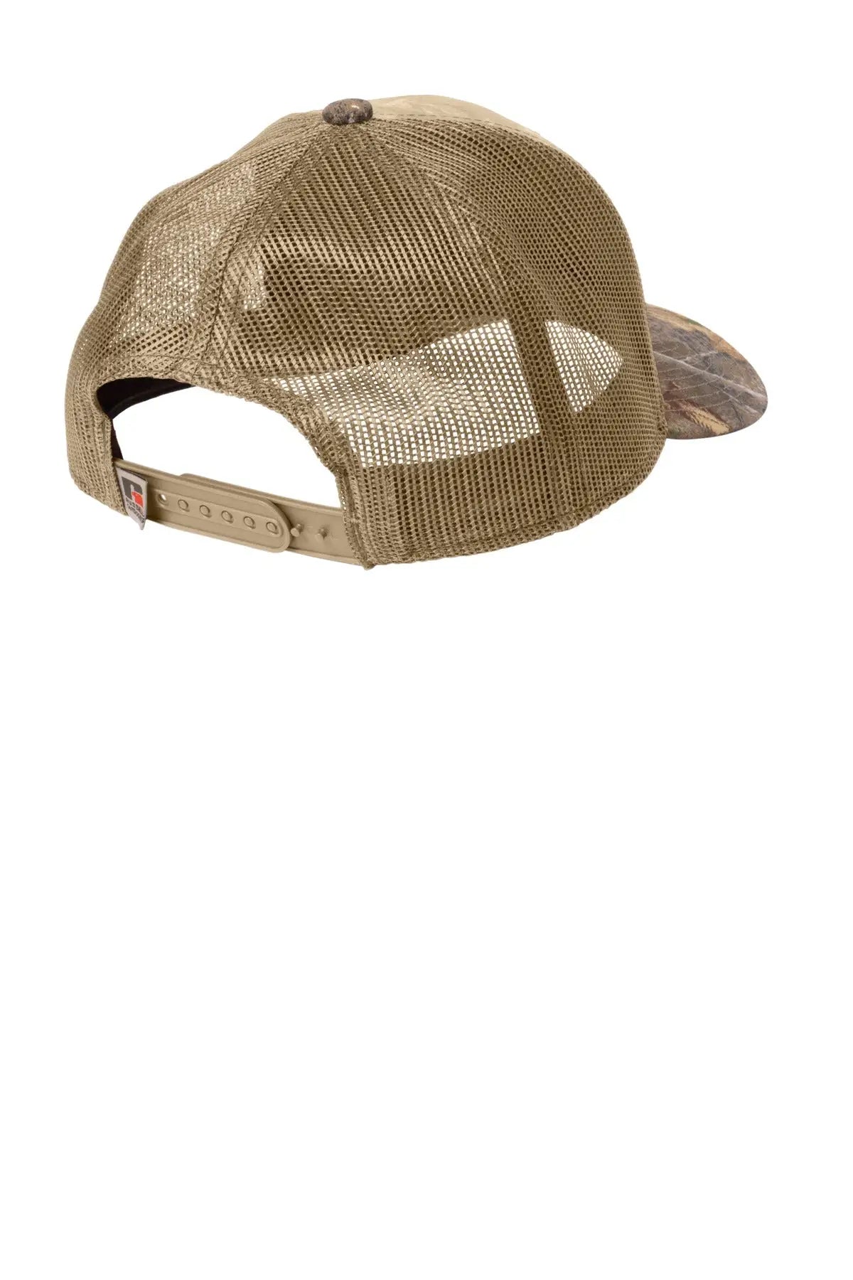 Russell Outdoors Ru900 Camo Snapback Trucker Cap - Realtree Edge Coyote Brown - Edge/ / Adult Osfa