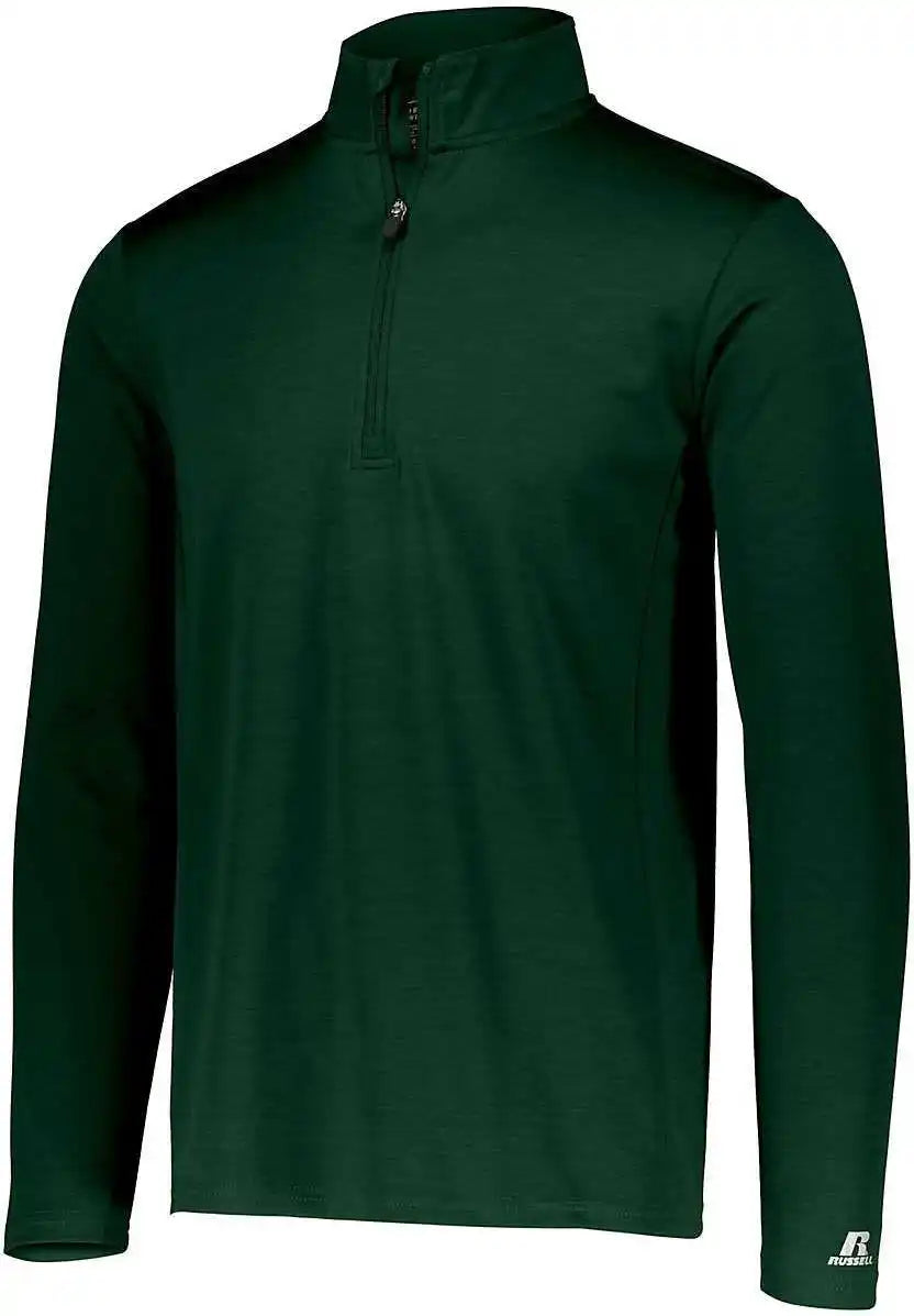Russell Qz7eam Dri Power Lightweight 1 4 Zip Pullover Dark Green