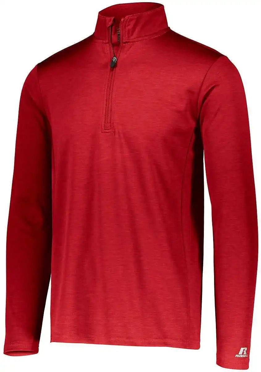 Russell Qz7eam Dri Power Lightweight 1 4 Zip Pullover True Red