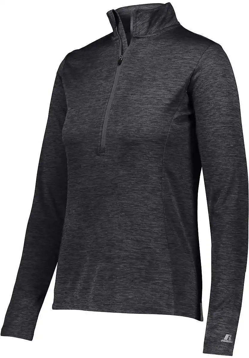Russell Qz7eax Ladies Dri-power Lightweight 1 4 Zip Pullover - Stealth