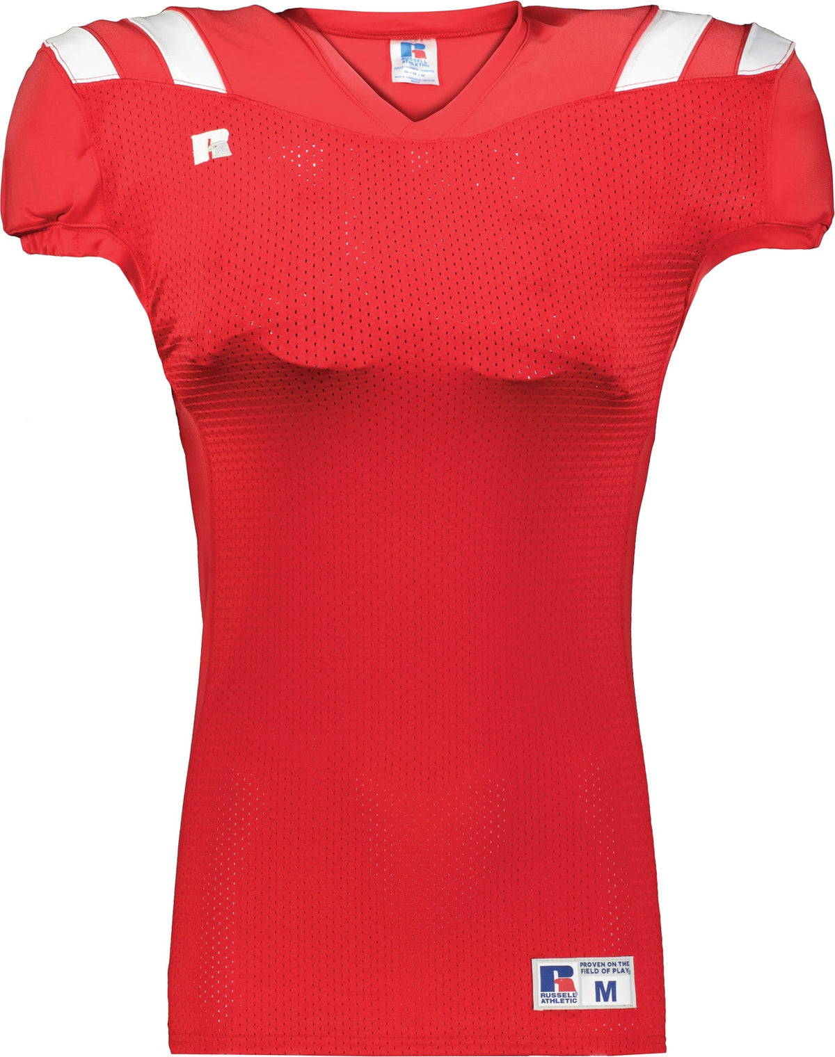 Russell R0100w Youth Canton Football Jersey - True Red White