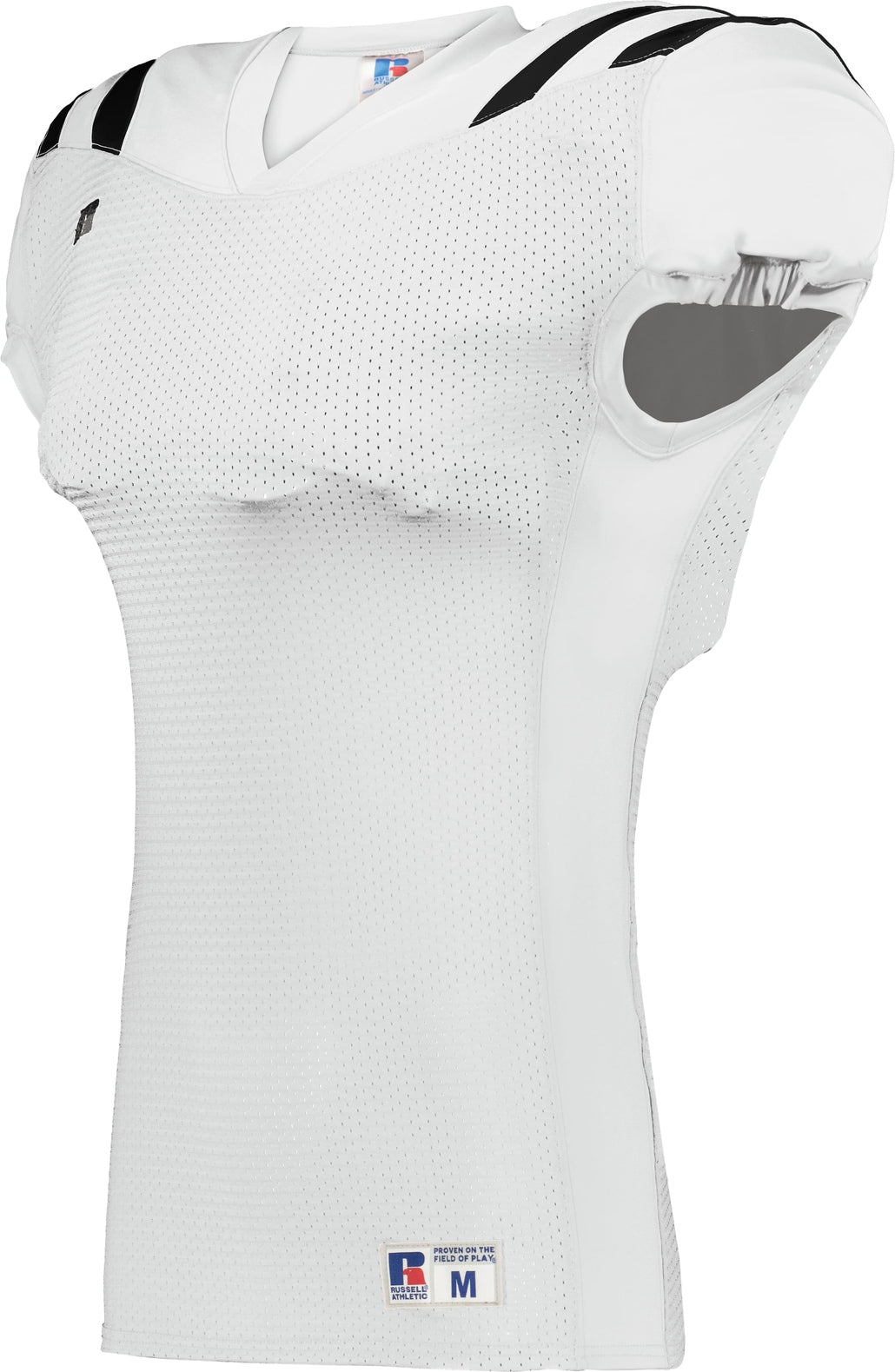 Russell R0100w Youth Canton Football Jersey - White Black - s