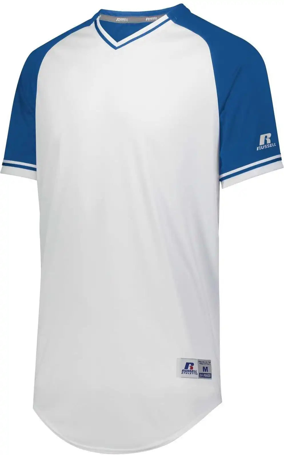 Russell R01x3m Classic V-neck Jersey - White Royal