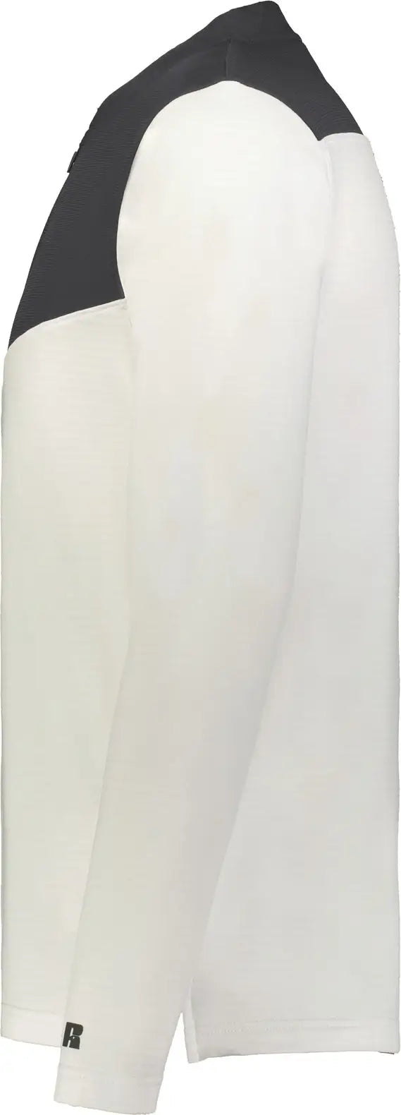 Russell R03gkm Sideline Grid 1/4-zip Pullover - White Stealth