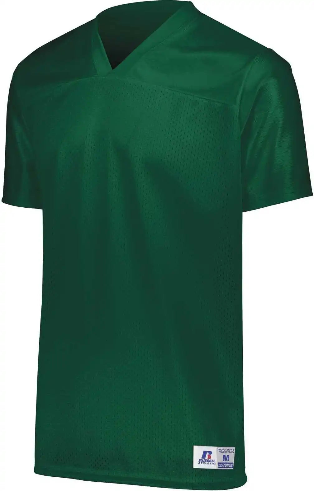 Russell R0593b Youth Solid Flag Football Jersey Dark Green