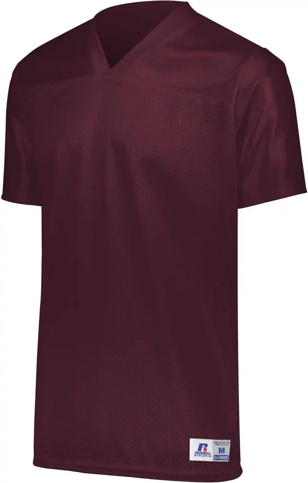 Russell R0593b Youth Solid Flag Football Jersey - Maroon - m