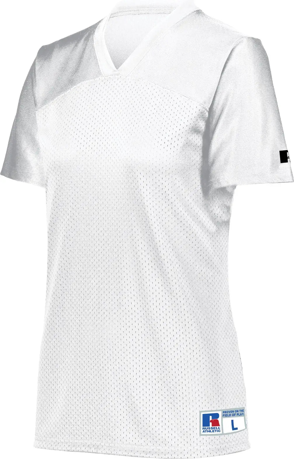 Russell R0593x Ladies Solid Flag Football Jersey - White - Xs
