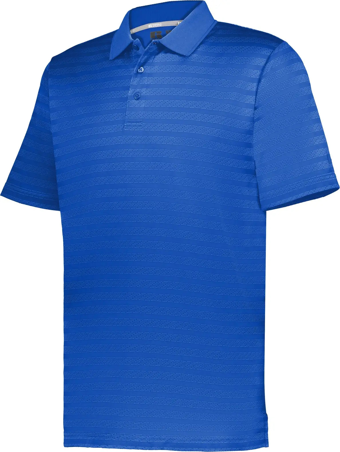 Russell R05jqm Sideline Striped Polo - Royal - Adult s