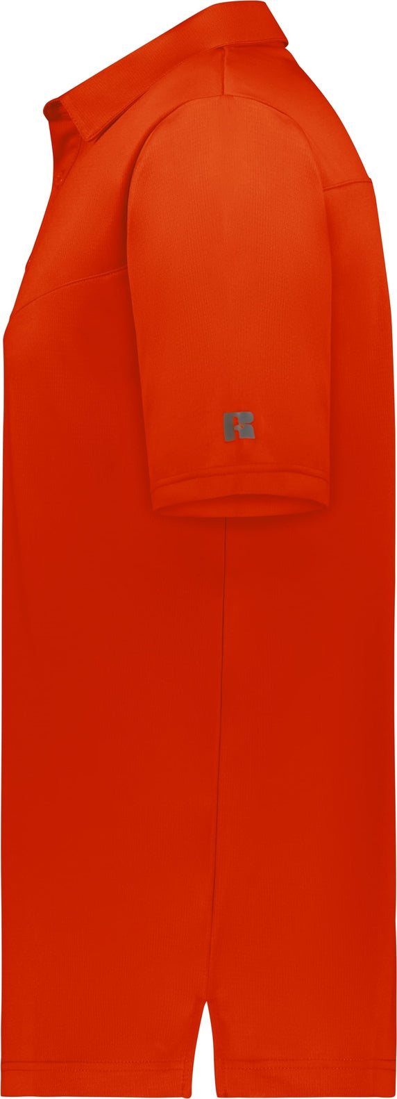 Russell R10gkm Sideline Grid Polo - Burnt Orange