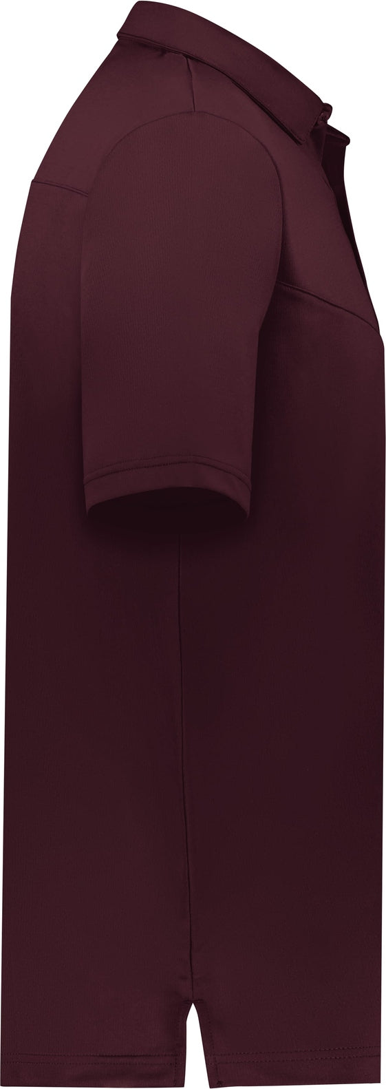 Russell R10gkm Sideline Grid Polo - Maroon