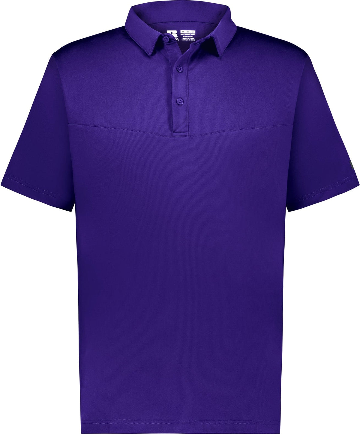 Russell R10gkm Sideline Grid Polo - Purple
