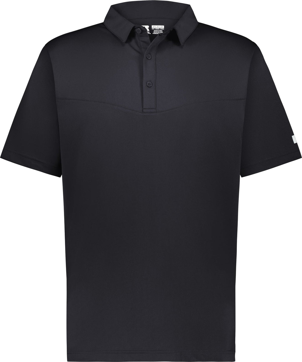 Russell R10gkm Sideline Grid Polo - Stealth