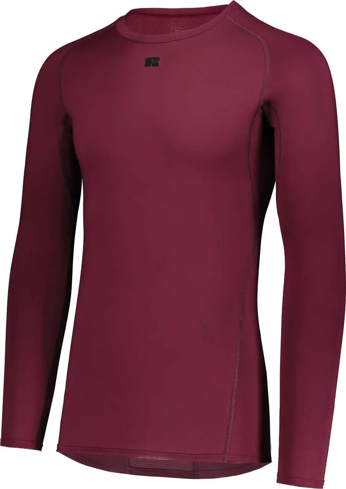 Russell R20cpm Coolcore Long Sleeve Compression Tee - Maroon