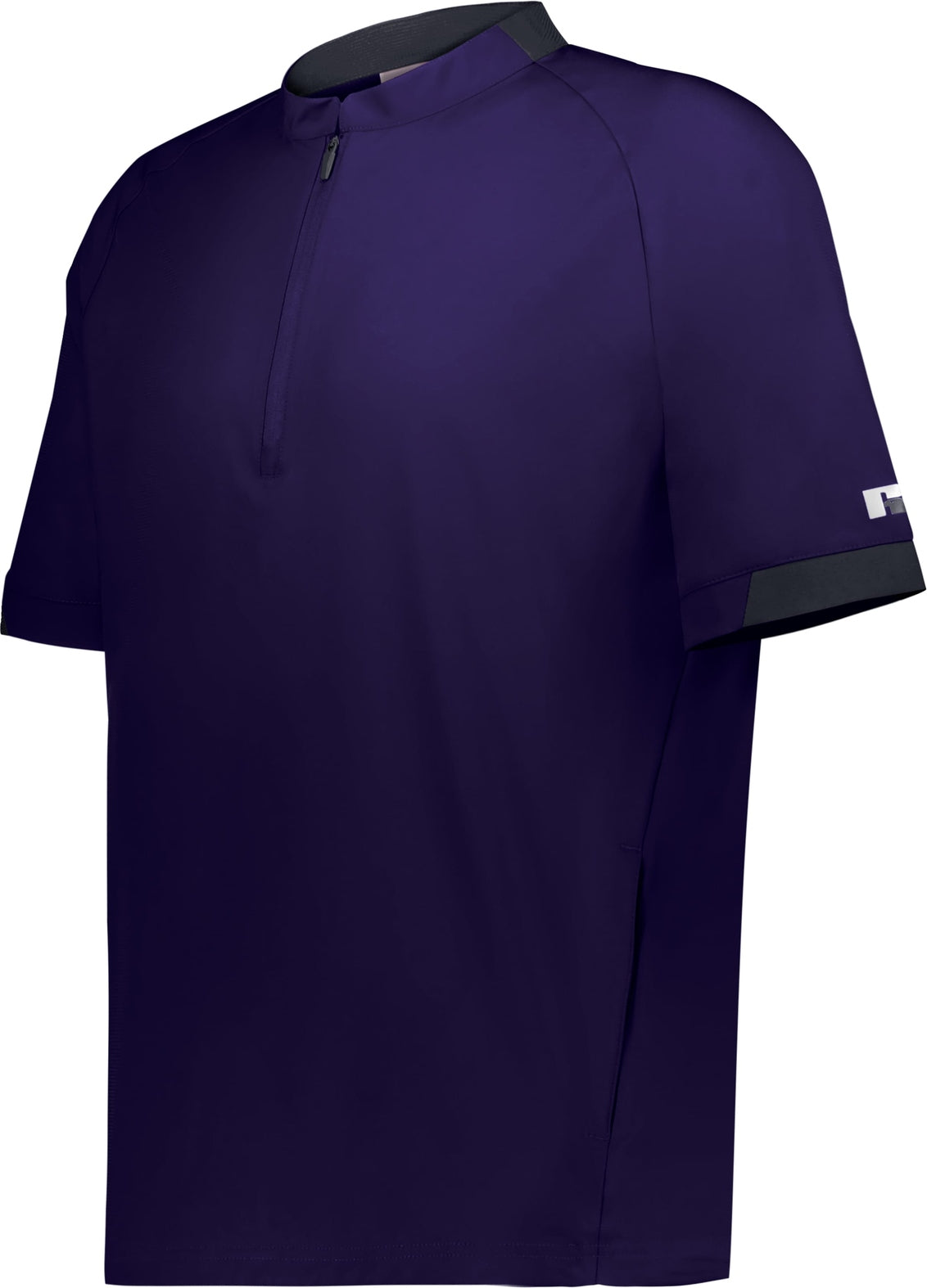 Russell R21dsm Ss Legend 1/2-zip Pullover - Purple Stealth - Dark Gray / Adult s