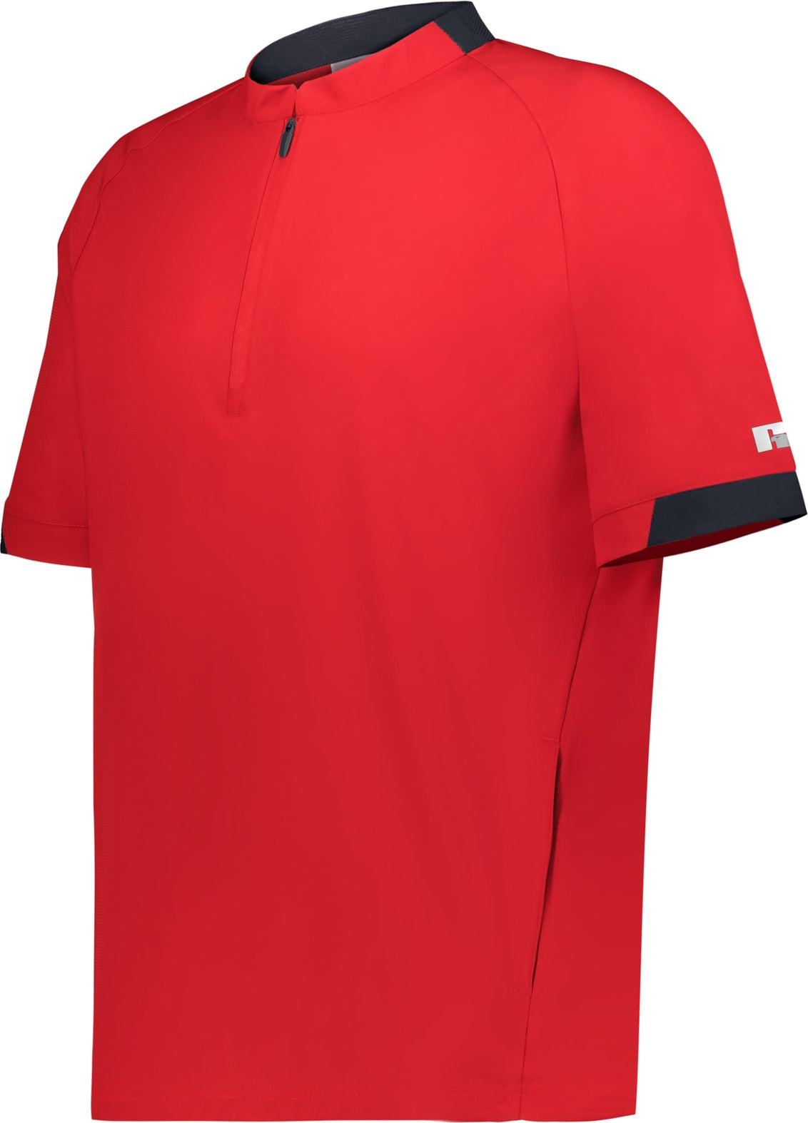 Russell R21dsm Ss Legend 1/2-zip Pullover - True Red Stealth - Dark Gray / Adult s