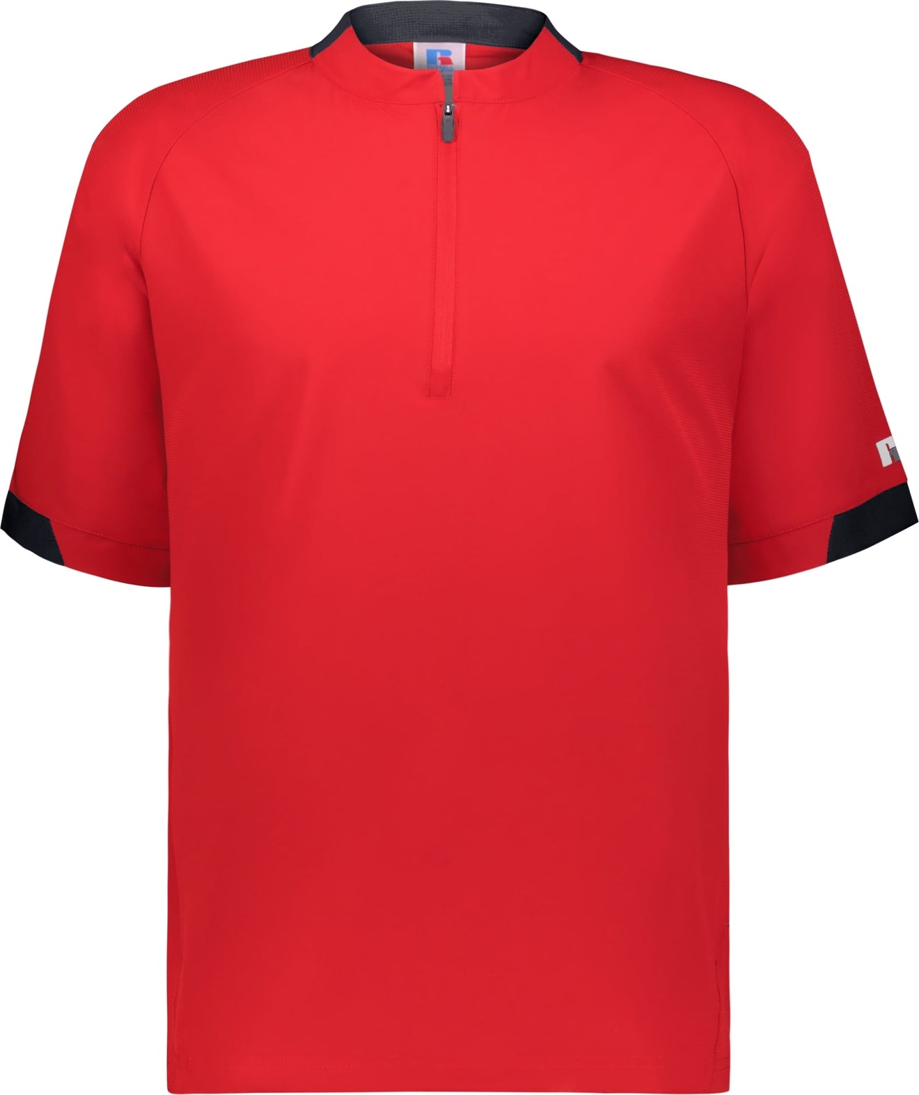 Russell R21dsm Ss Legend 1/2-zip Pullover - True Red Stealth - Dark Gray / Adult s