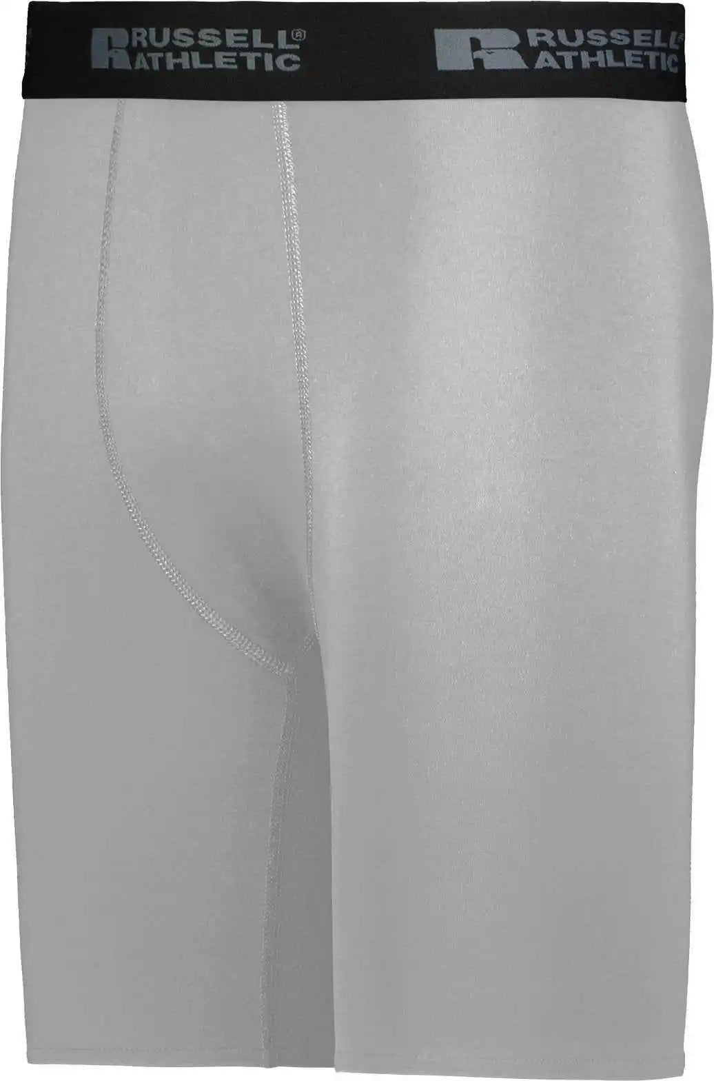 Russell R24cpm Coolcore Compression Shorts - Grid Iron Silver