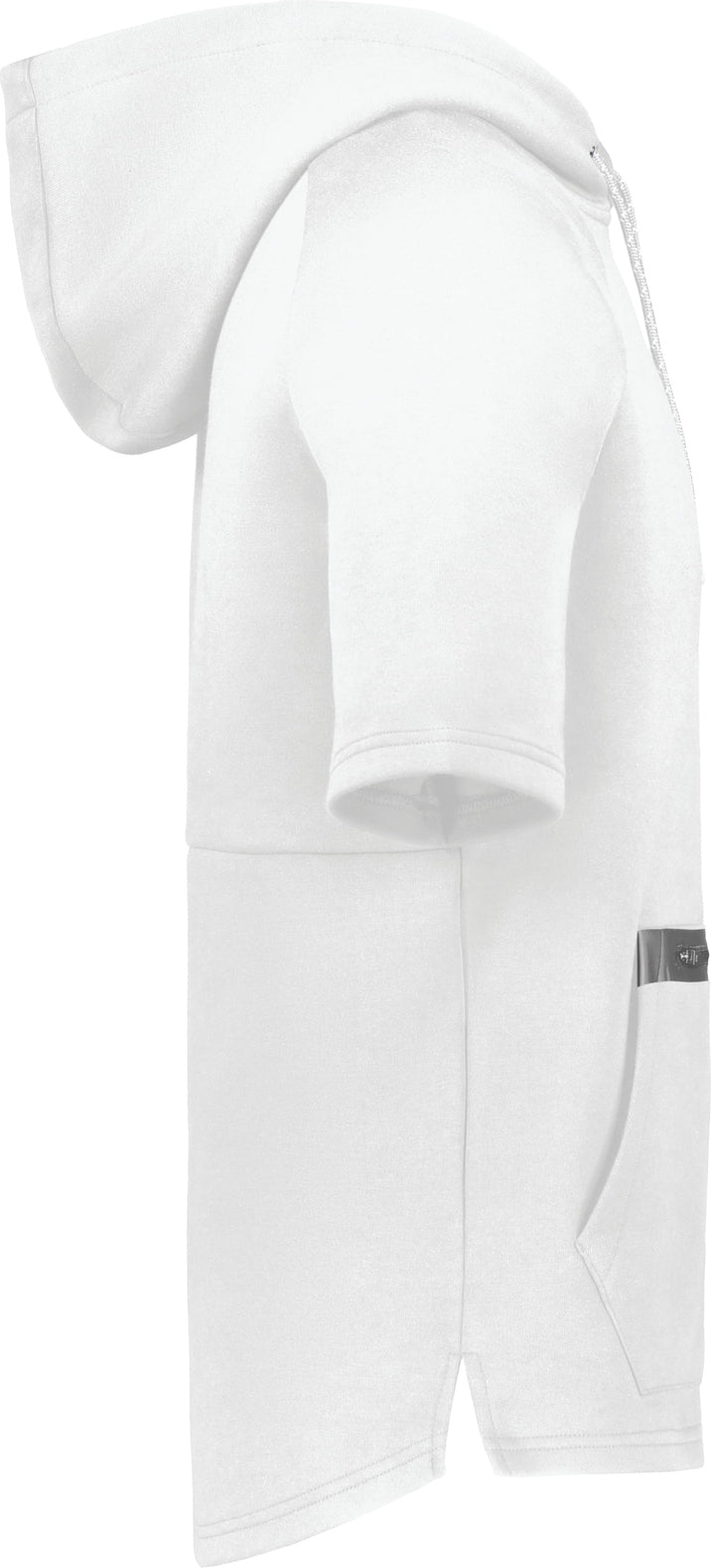 Russell R24tfm Legend Tech Ss Fleece Hoodie - White Grid Iron Silver