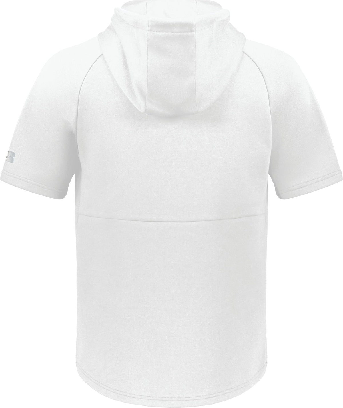 Russell R24tfm Legend Tech Ss Fleece Hoodie - White Grid Iron Silver