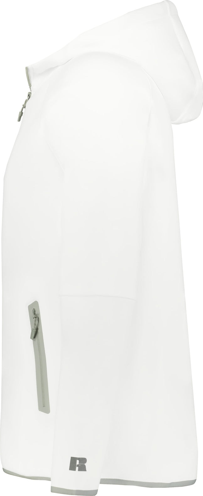Russell R25tfm Legend Full Zip Tch Flc Hoodie - White